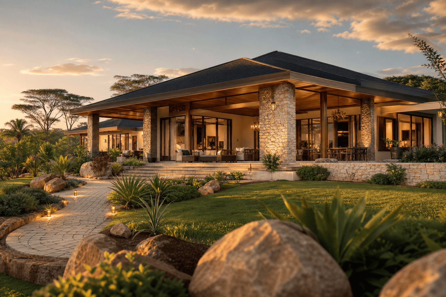 Luxury bungalow by Harwooma Engineering